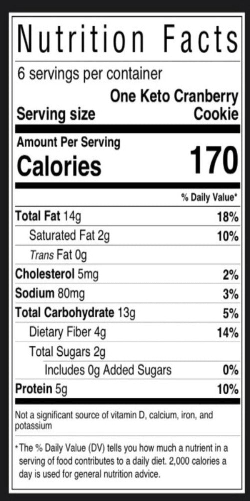 Keto Cranberry Almond Chunk Travel Cookie Jar,  Gluten - Free Keto Specialty Soft Baked Travel  Keto Cookie Jar