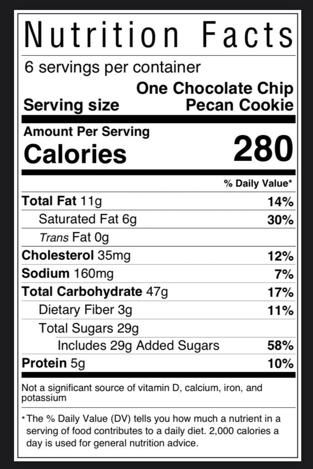 Chocolate Chip Pecan Jumbo Soft Baked Texas Size Cookie