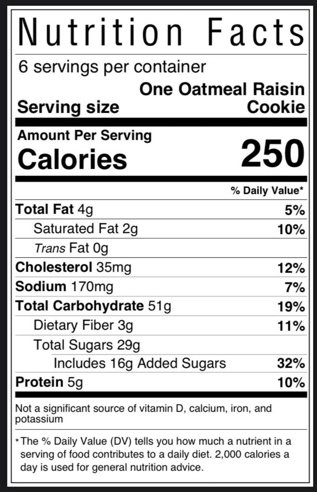 Oatmeal Raisin Jumbo Soft Baked Texas Sized Cookie