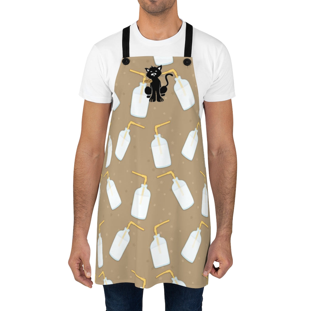 Cat's Cookies Apron, Milk Chug