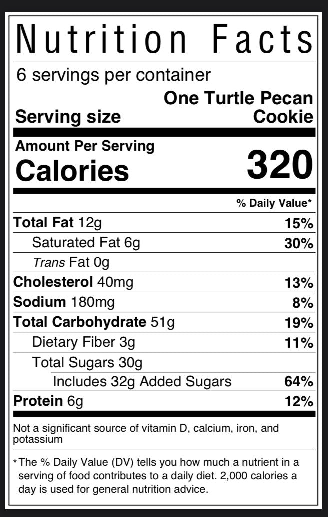 Pecan Turtle Jumbo Soft-Baked to Order Cookie