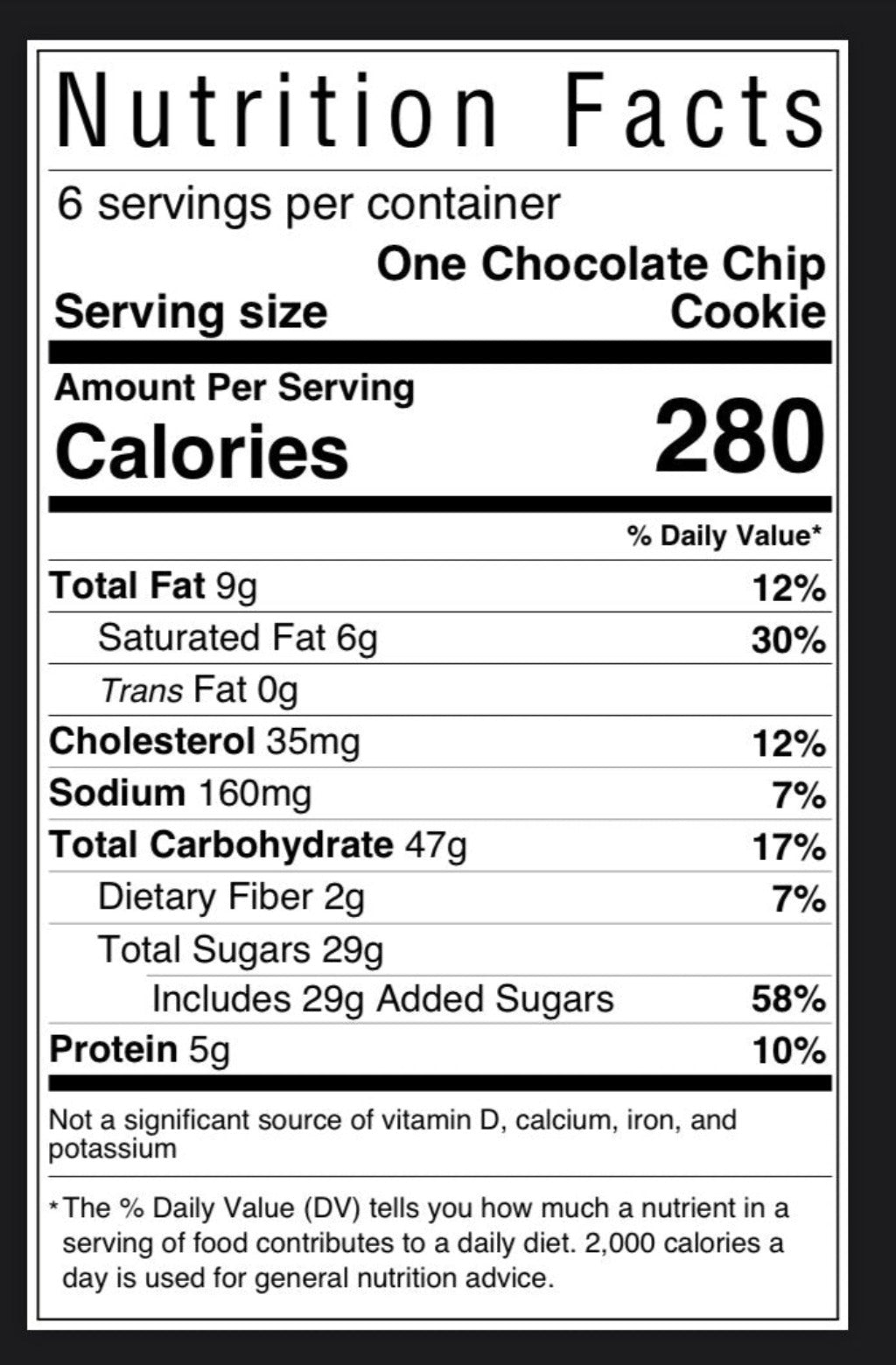 Chocolate Chip Jumbo Soft-Baked to Order Cookie