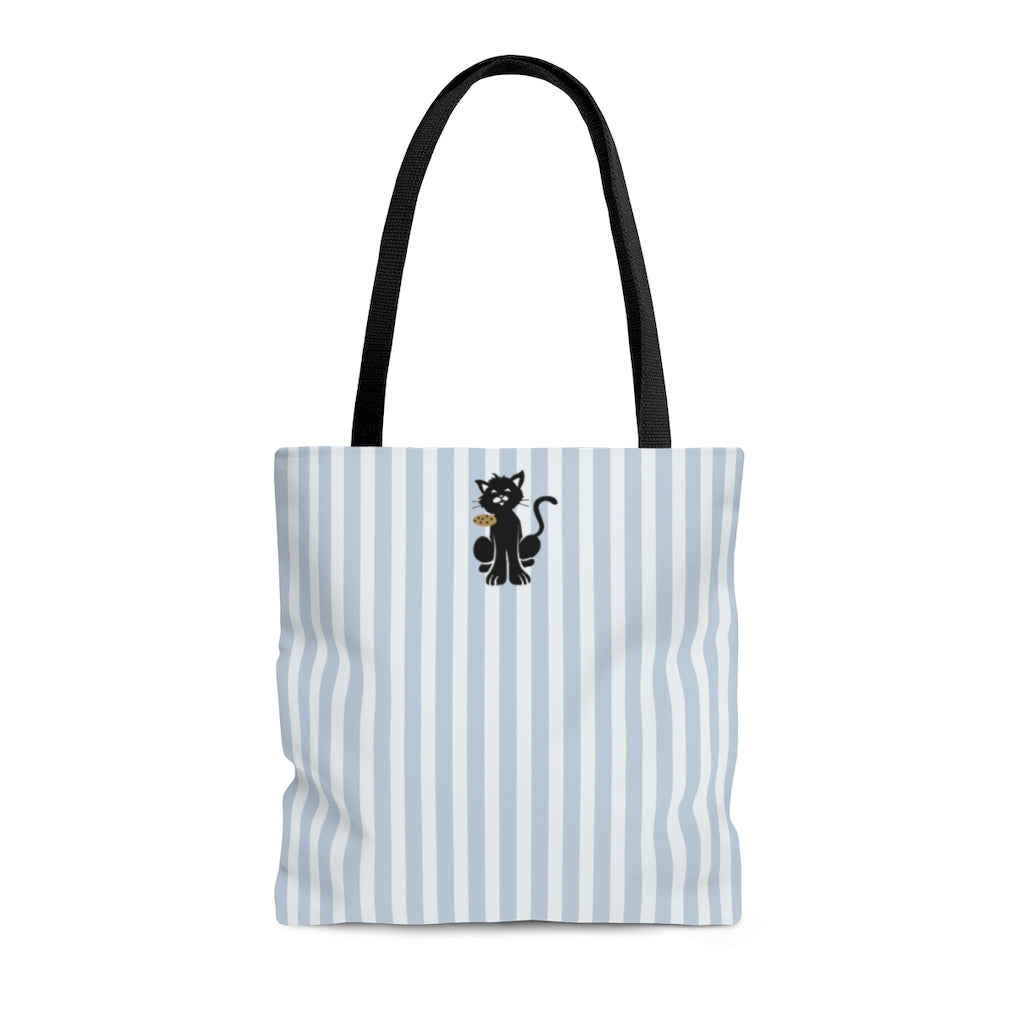 Cat's Cookies Shopper, Blue Stripes
