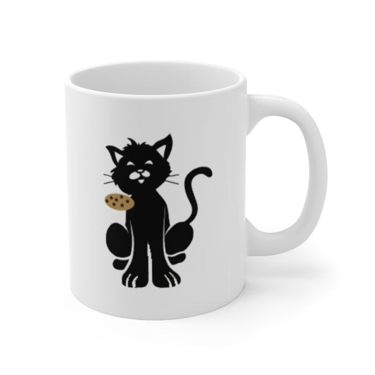 Mug, Cat's Cookies Signature Ceramic Mug, 11oz