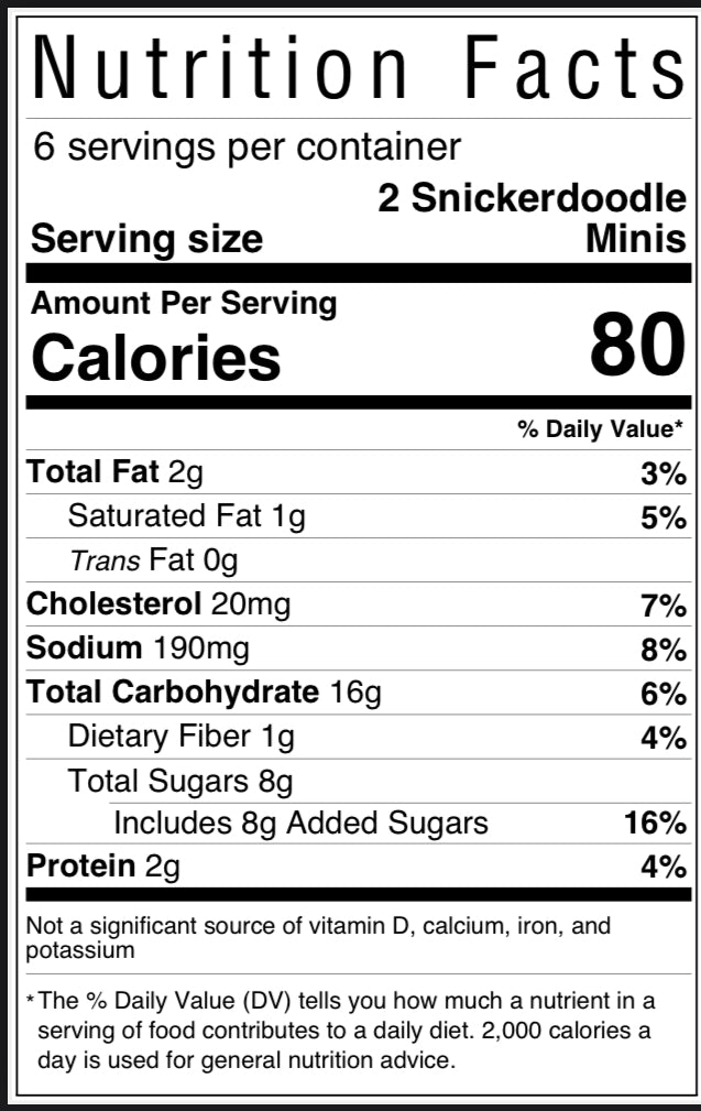 Mini Snickerdoodle Soft Baked Travel Size Cookie Jar