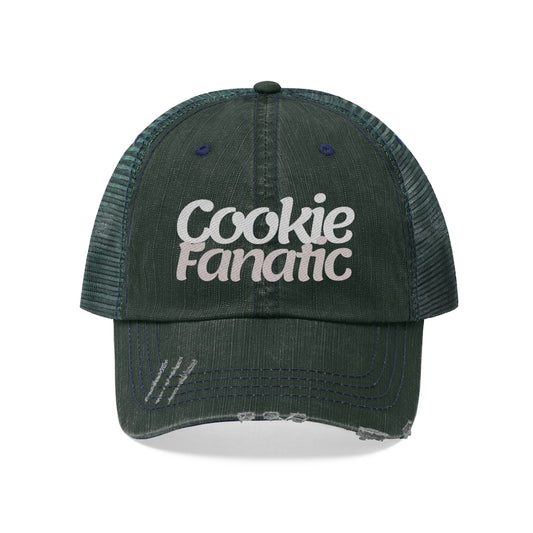 Cat's Cookie Fanatic Signature Trucker Hat, Pink