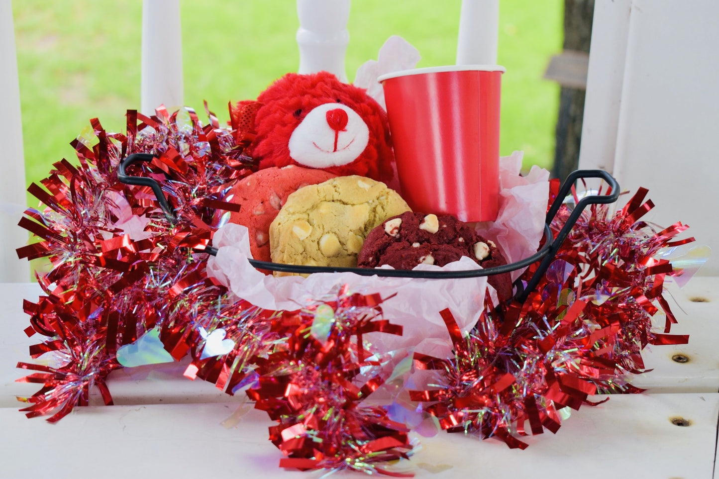 Valentine's Day "Be Mine" Stuffed Gift Basket (Local Delivery Only)