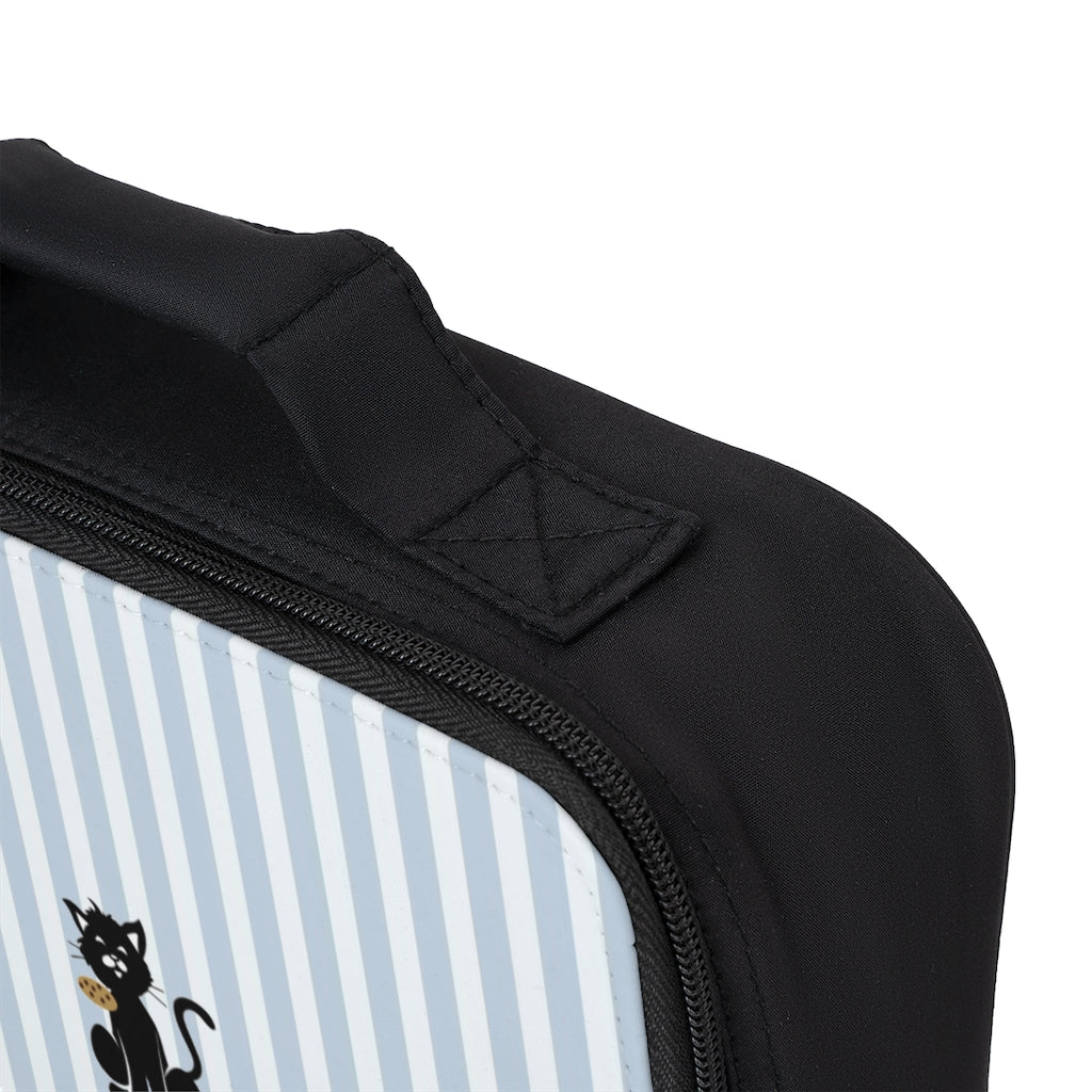 Cat's Cookies Lunch Bag, Blue Stripes